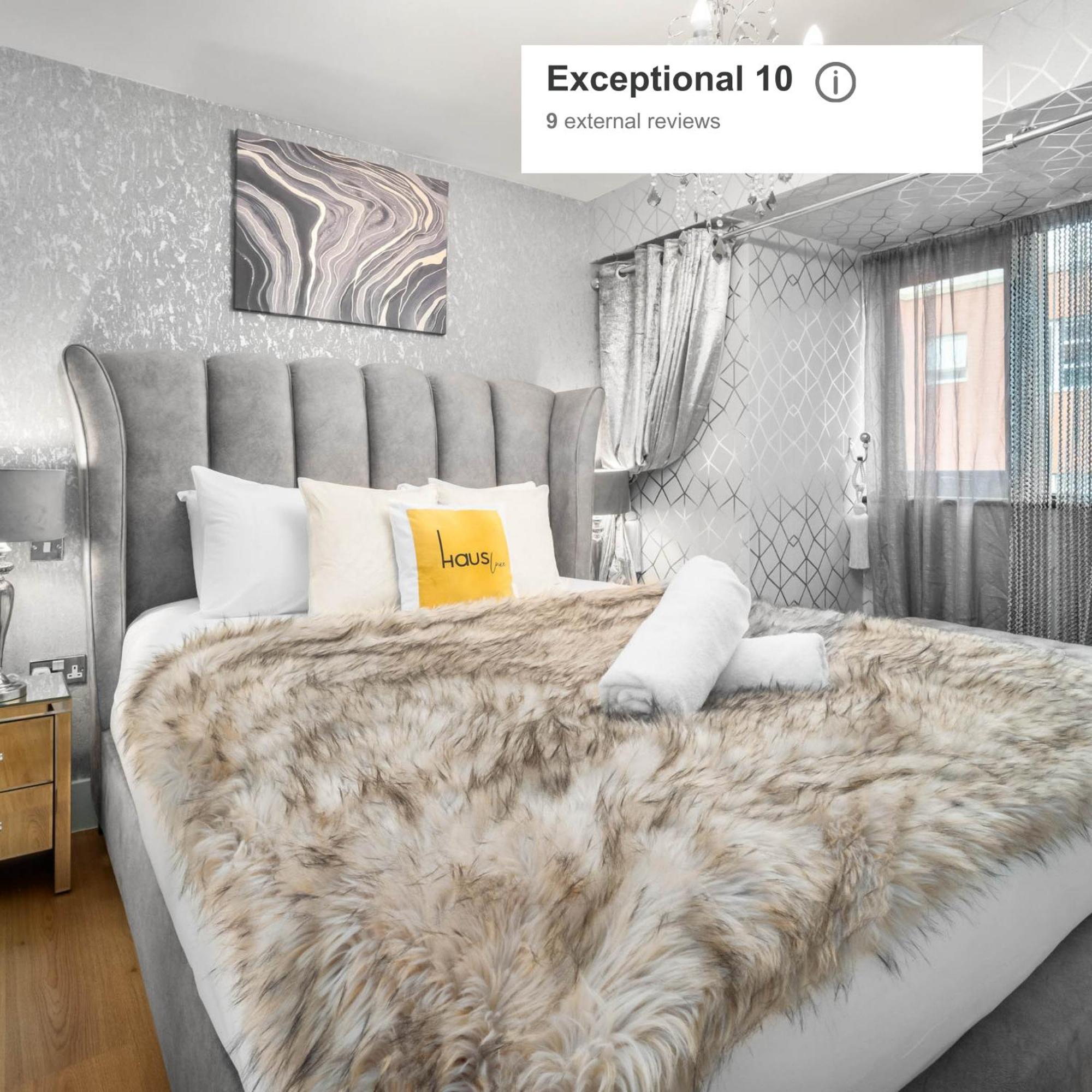 Luxury 1 Bed Flat With Parking 11K - Top Rated - Netflix - Wifi - 70 Inch Smart Tv - Birmingham City Centre - Tv In Bedroom - Top Rated Exterior foto
